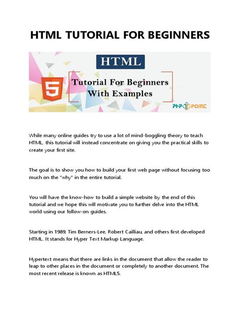 Learning web development with HTML